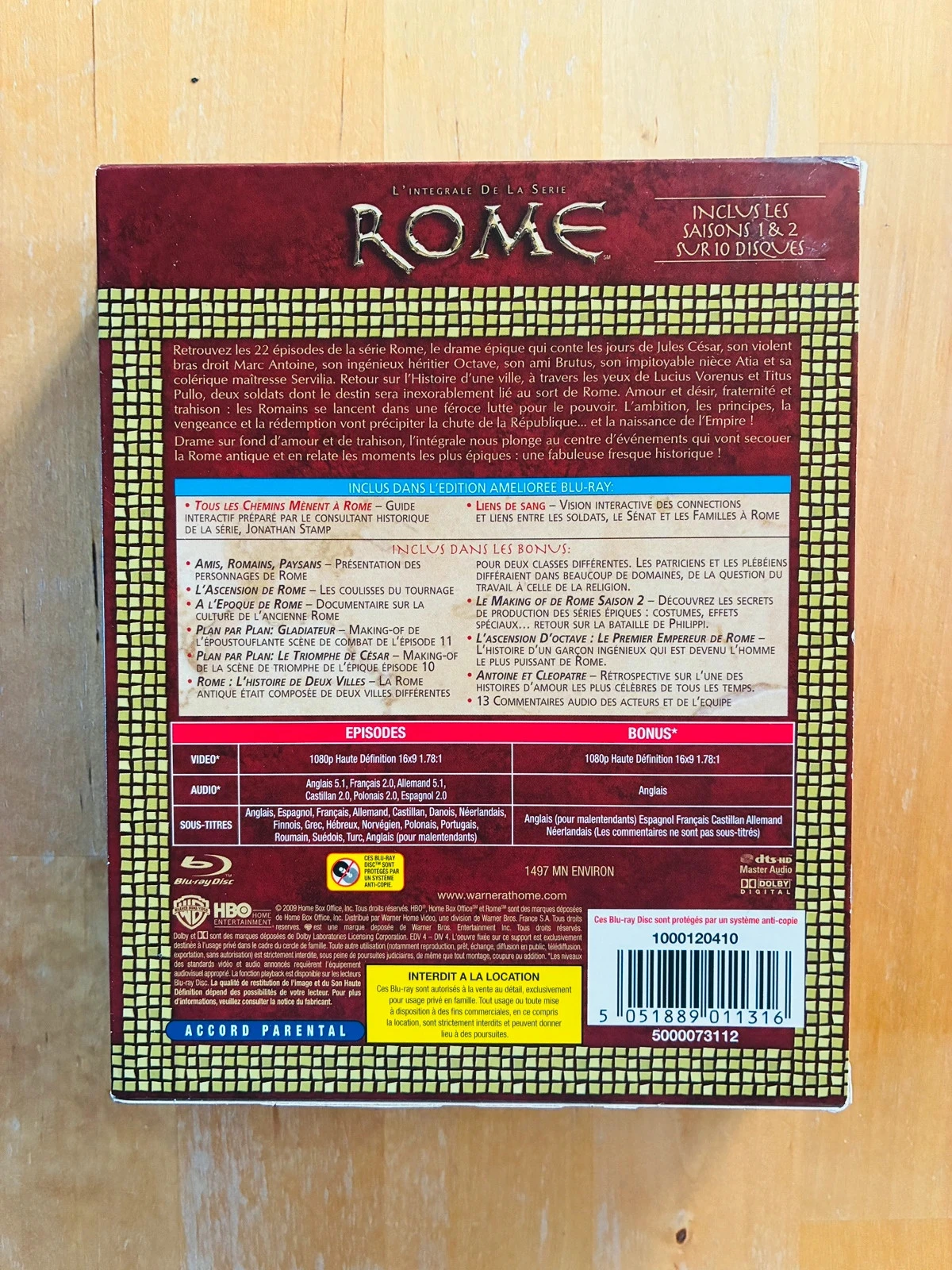 Caja completa de Blu-ray de la serie Rome. – photo 2